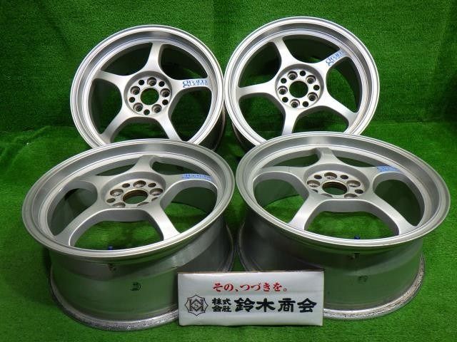 レイズ グラムライツ57 C ﾌﾟﾘｳｽ ﾚｶﾞｼｨ 86 XV BRZ ホイール アルミ シルバー 17インチ 7 5 J 5穴 4本 100 48