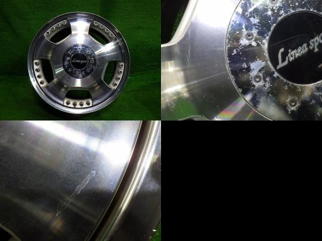  リネアスポーツ ﾊｲｴｰｽ ｷｬﾗﾊﾞﾝ ホイール アルミ ポリッシュ 18インチ 8 J 6穴 4本 139 7 28 29 18インチ ホイール