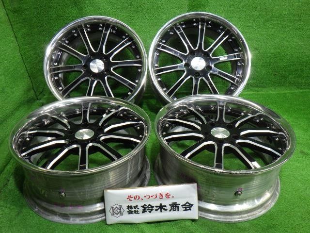 レイズ ブラックフリート ｱﾙﾌｧｰﾄﾞ ｳﾞｪﾙﾌｧｲｱ ホイール アルミ クロ 18インチ 7 5 J 5穴 4本 114 3 35 実測