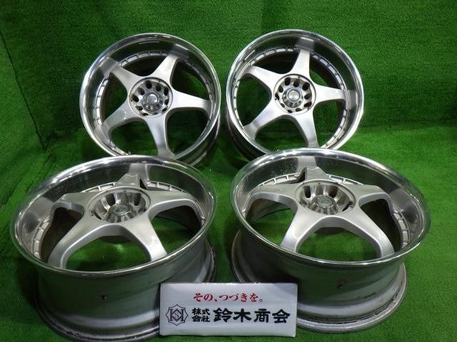 KOSEI レーシングRT ﾌﾟﾘｳｽ ホイール アルミ シルバー 17インチ 7 5 J 5穴 4本 100 114 3 35