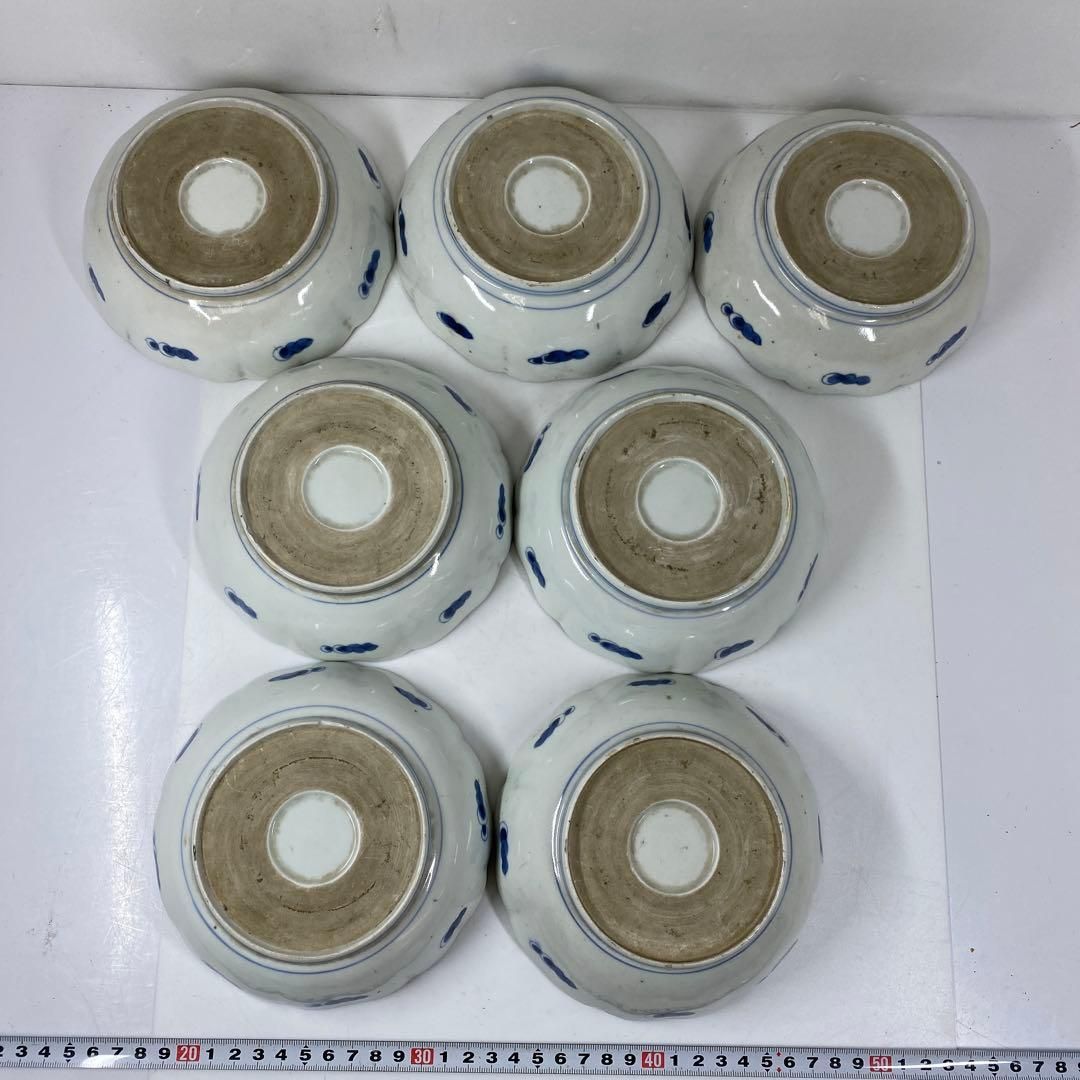 古伊万里 染付赤絵草花図 膾皿 16客 直径15㎝ 東な7-0224☆2F - メルカリ