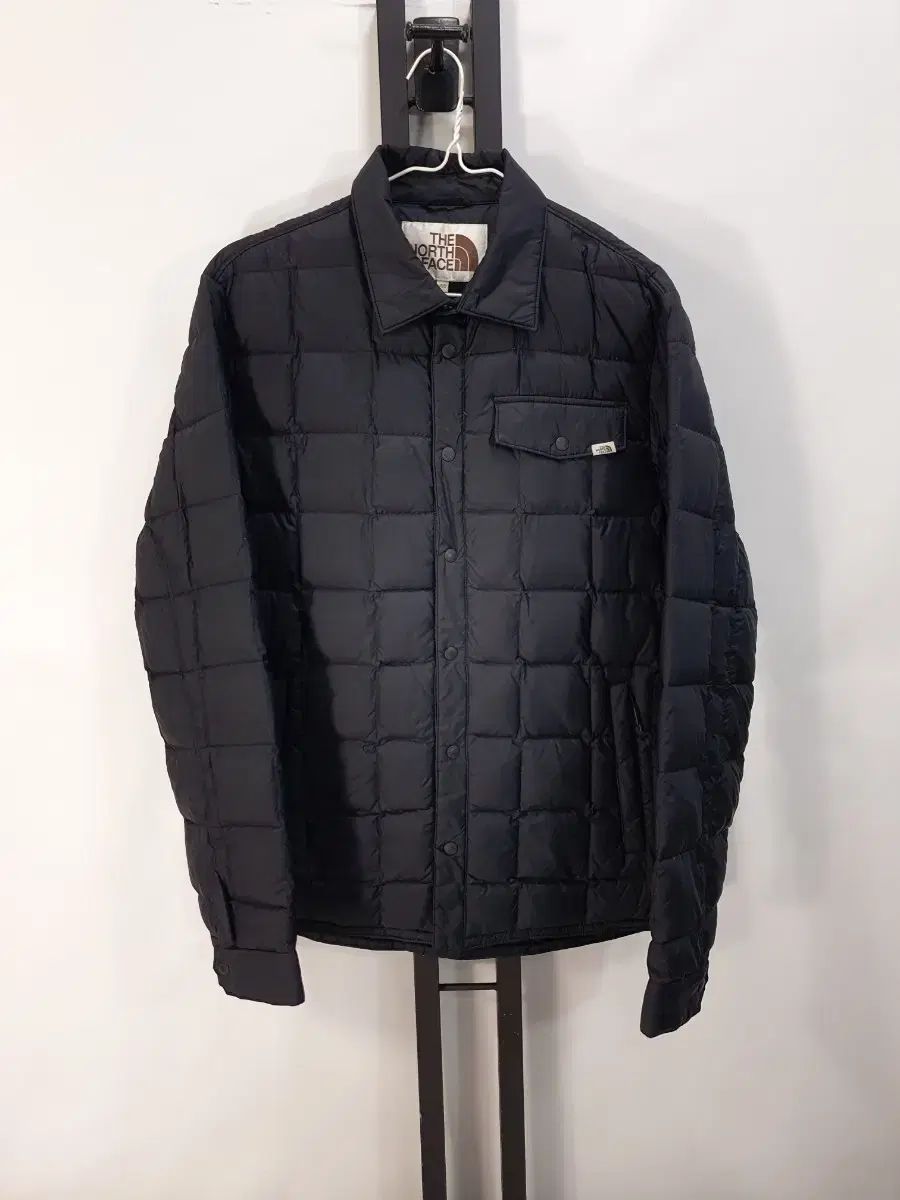 THE NORTH FACE ザノースフェイス 軽量 ダウン キルティング シャツ ジャケット ブラック L