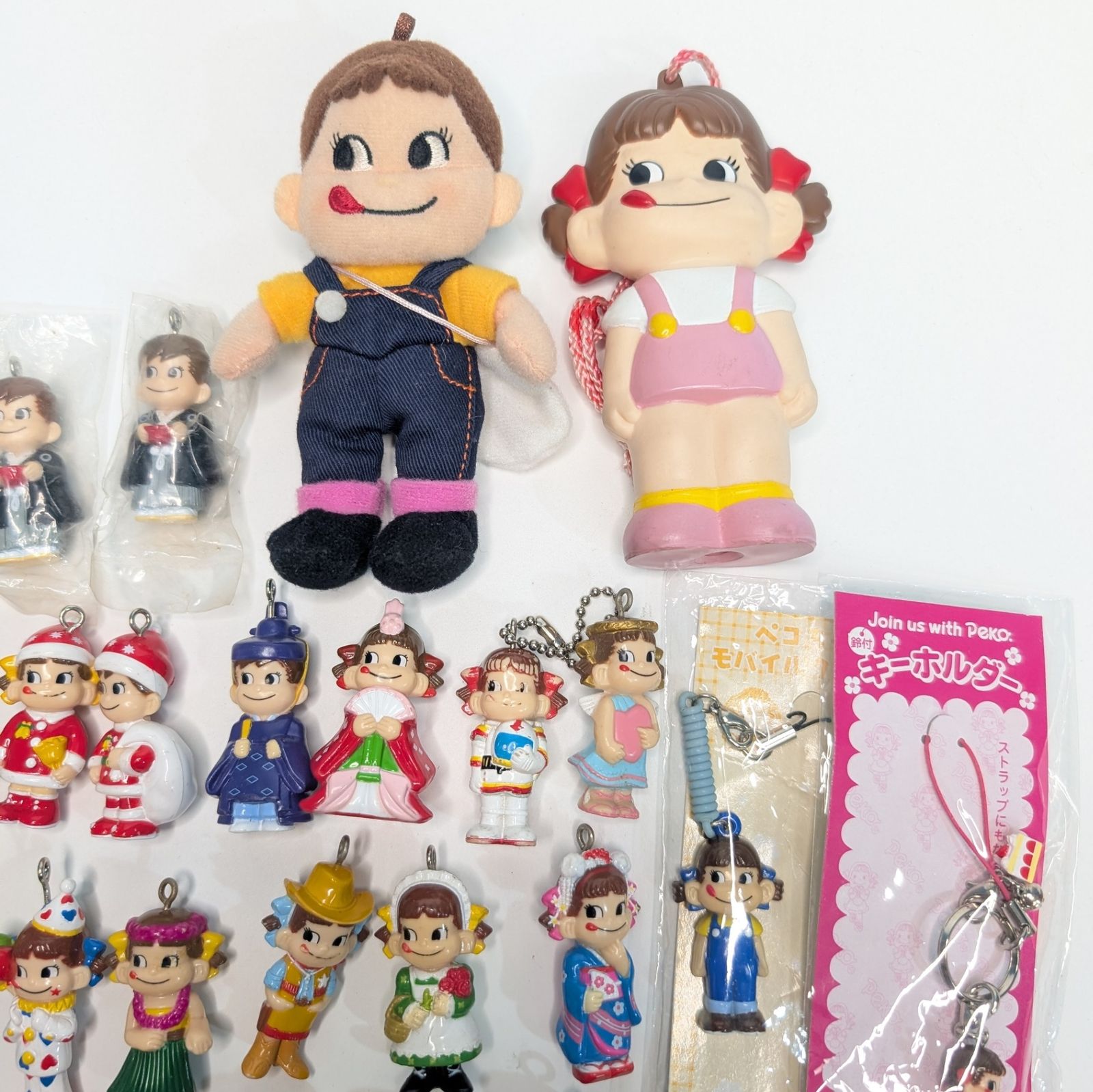 不二家 ペコちゃん ポコちゃん レトロ キーホルダー マスコット 29点 