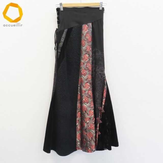 オッズオン OZZON オッズオネスト スカート ロング フ 花柄 チャイナ w965335