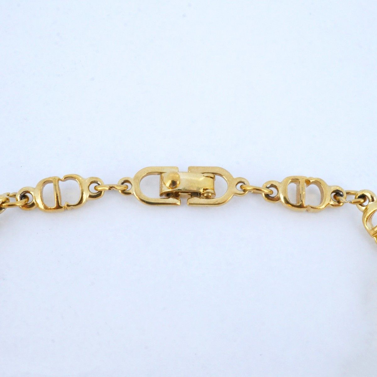 5jmb0707】クリスチャンディオール ブレスレット CDロゴ GPメッキ