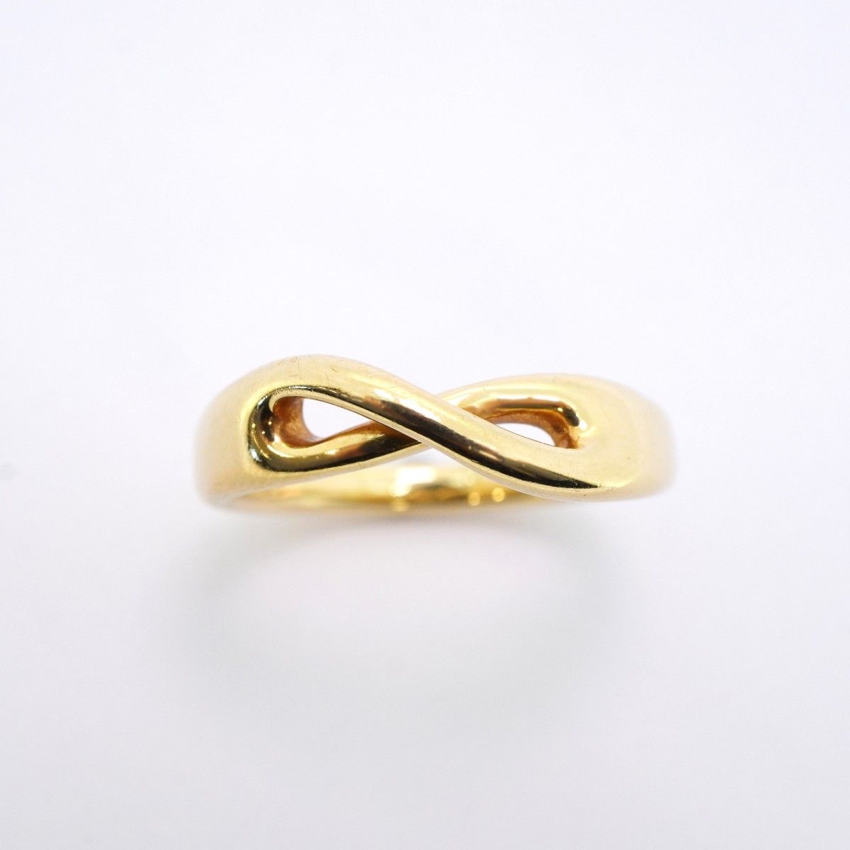 5 jmb 0711 ティファニー リング インフィニティ K 18 YG イエローゴールド 13.5号 レディース