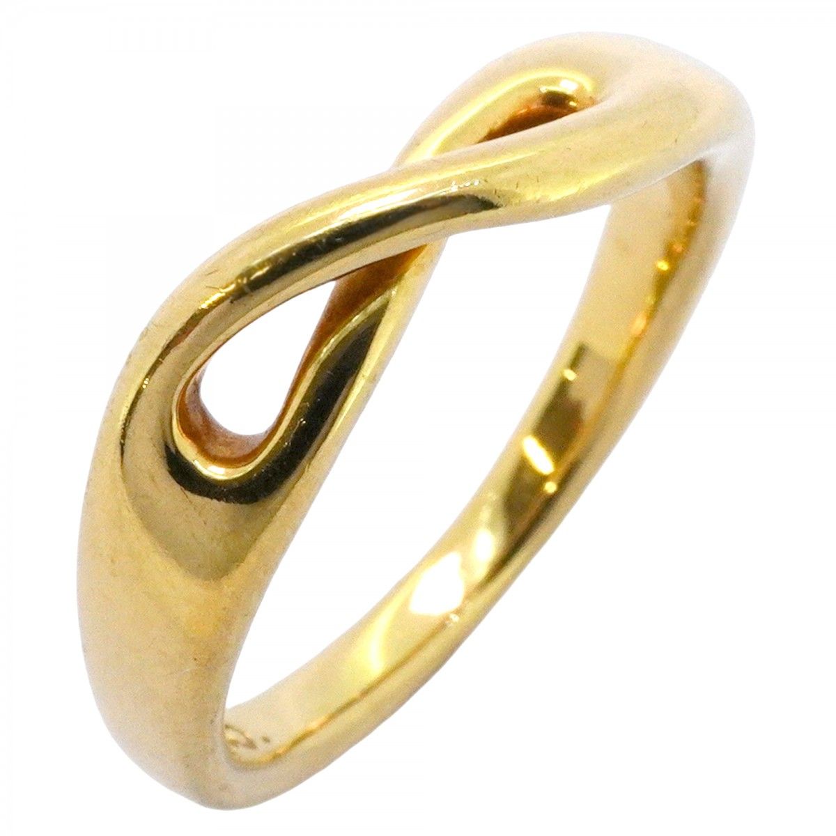 5jmb0711 ティファニー リング インフィニティ K18YG イエローゴールド 13.5号 レディース