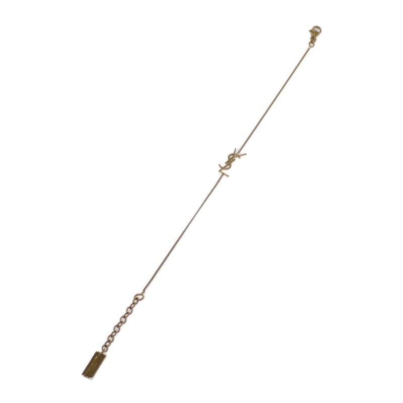 SAINT LAURENT カサンドラチャーム ブレスレット メタル ゴールド レディース