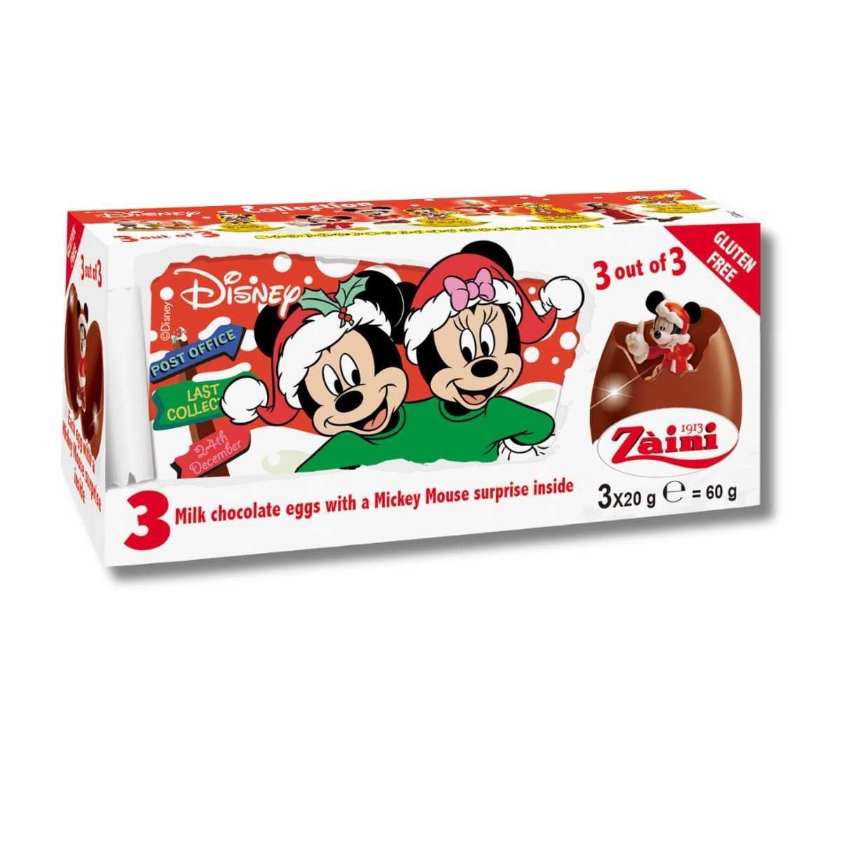 ミッキー&フレンズ クリスマスチョコエッグ 3個入り ザイーニ - メルカリ