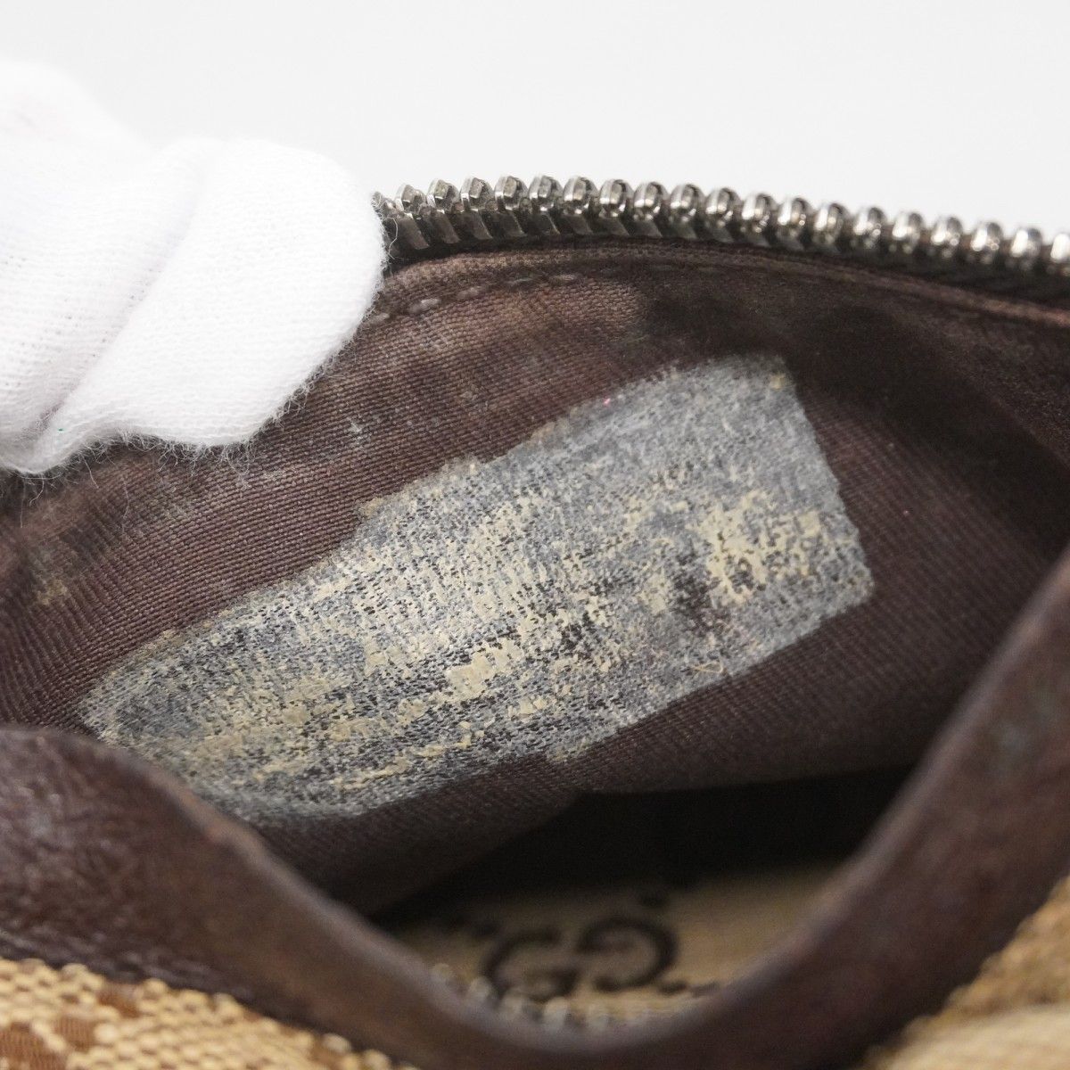 ブラウン シルバー金具