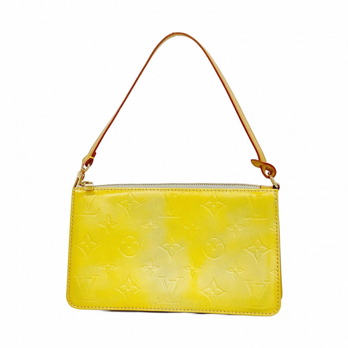 5 ob 0299 ルイヴィトン ポーチ ヴェルニ レキシントン M 91056 グリ レディース