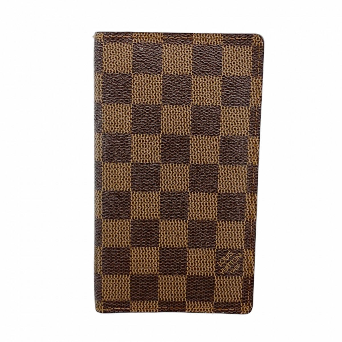 5ob0335 ルイヴィトン 手帳カバー ダミエ アジェンダポッシュ R20703 エベヌ メンズ レディース ユニセックス