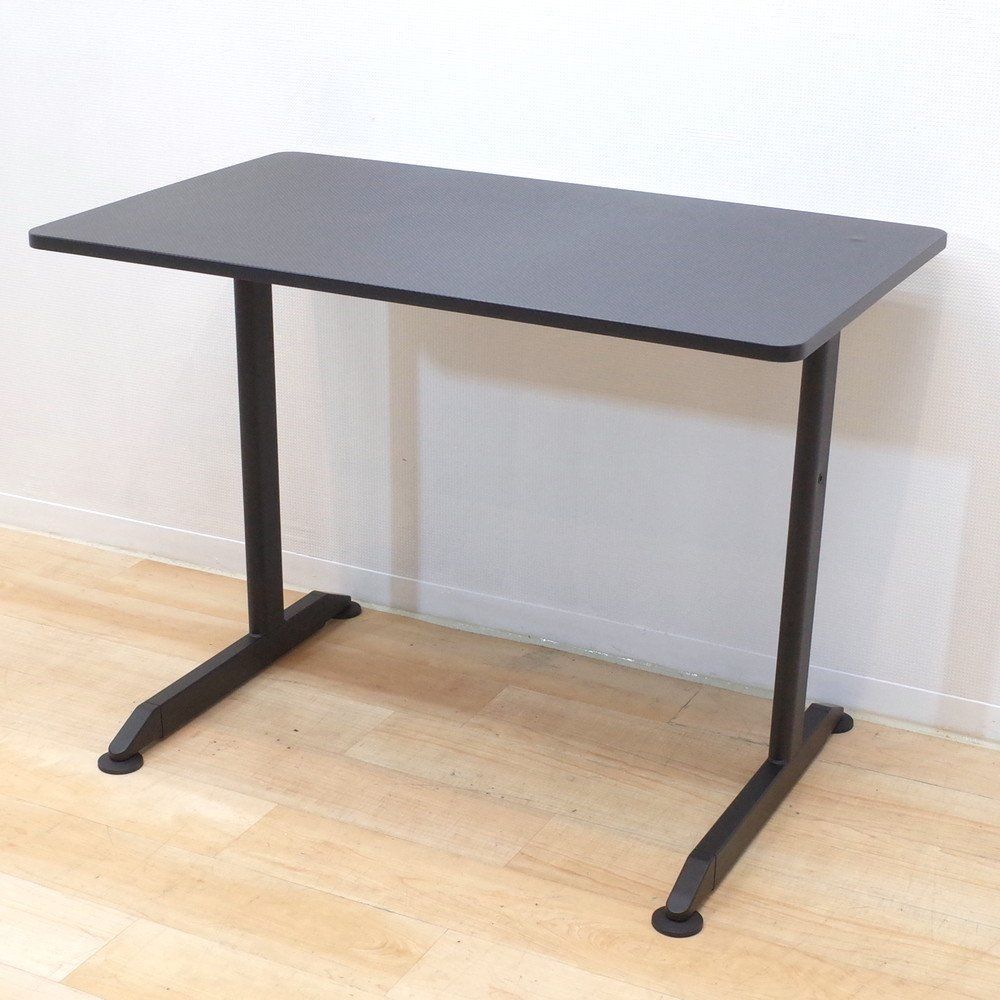 訳アリ 分解配送 ミーティングテーブル オフィスデスク W 1000 D 600 H 720 ブラック 荷物台 作業台 マルチテーブル EG 13557 オフィス家具