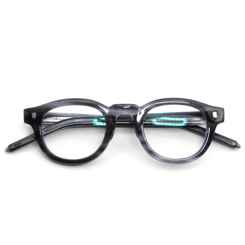 10eyevan テンアイヴァン メガネフレーム No.1 III BR 45 スクエア BOLD RIM セルロイド 2005S グレーササ 65009015