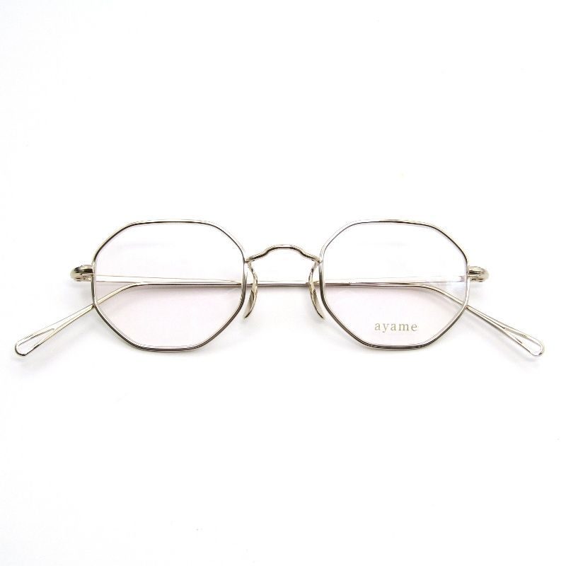 ayame アヤメ メガネフレーム OCTA45 オクタ オクタゴン 八角形 CG シャンパンゴールド 65009017