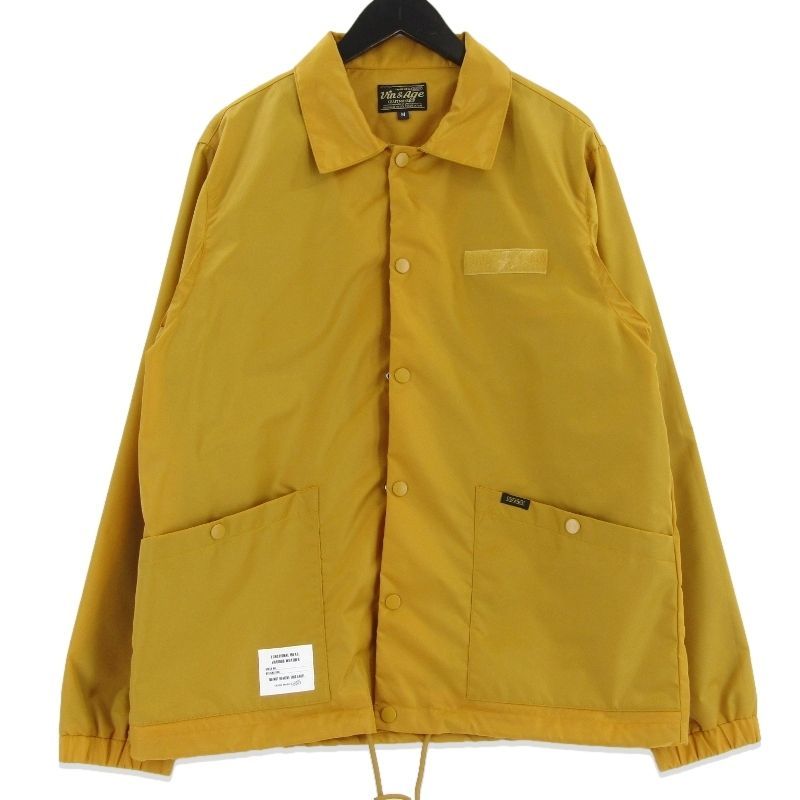 Vin-Age ヴィンアンドエイジ コーチジャケット TYPE VCJ1 COACH JACKE VENTILATION JK 中綿 ポリエステル マスタード M 18001277