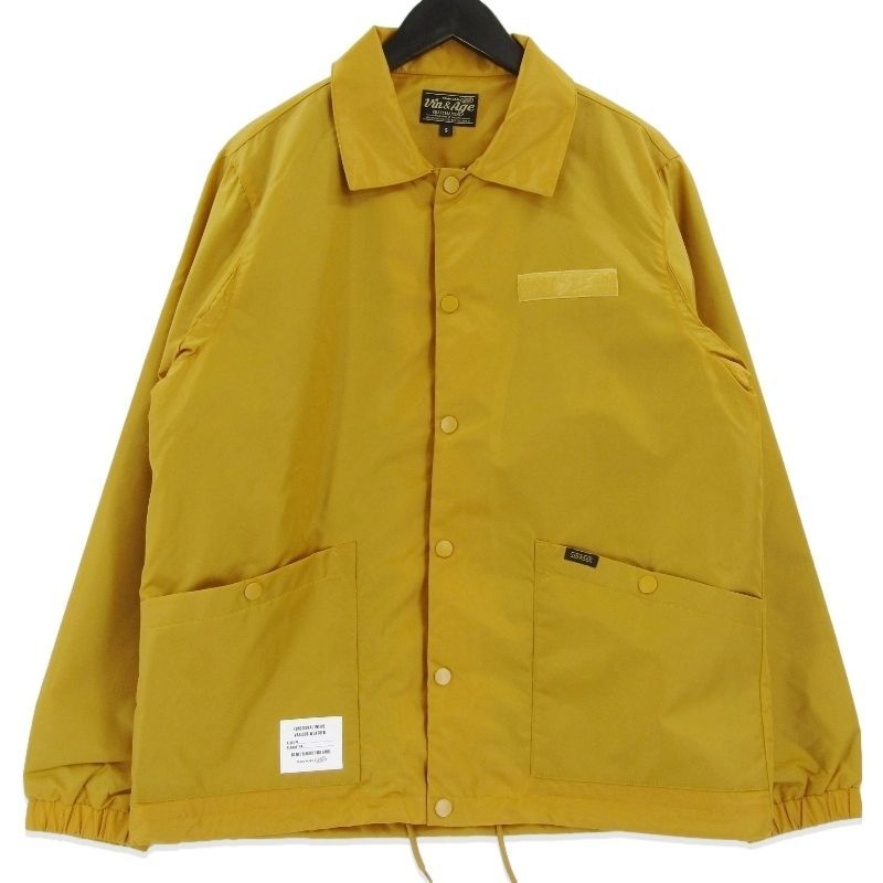 Vin-Age ヴィンアンドエイジ コーチジャケット TYPE VCJ1 COACH JACKE VENTILATION JK 中綿 ポリエステル マスタード S 18001275