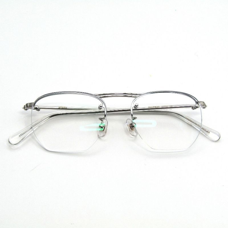 ayame アヤメ メガネフレーム HIGHWAY ハイウェイ ストロベリーシェイプ ハイブロウ TI チタニウムシルバー 65009020