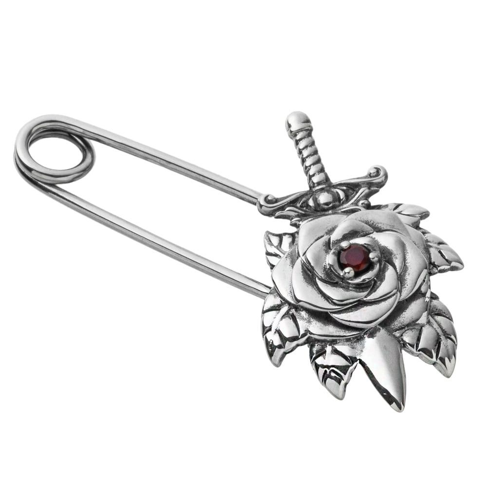  薔薇セーフティーピン アルテミスキングス シルバー ジュエリーブランド ネックレス ペンダント アクセサリー