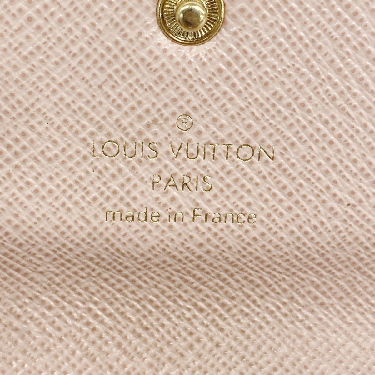  5 ob 0439 ルイヴィトン キーケース ダミエ ミュルティクレ6 N 41624 エベヌ ローズバレリーヌ レディース キーケース 小物