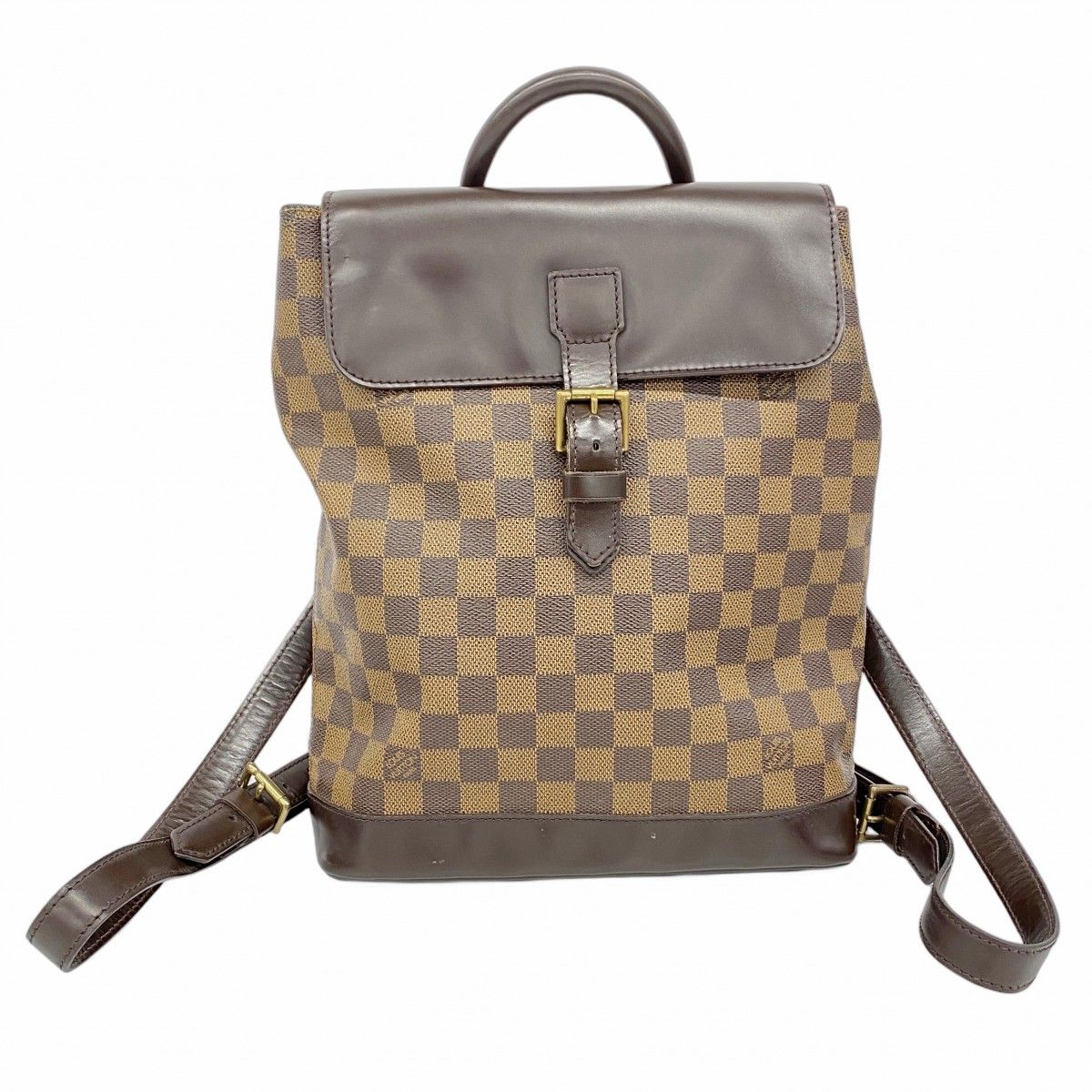 5 ob 0540 ルイヴィトン リュック デイパック ダミエ ソーホー N 51132 エベヌ レディース