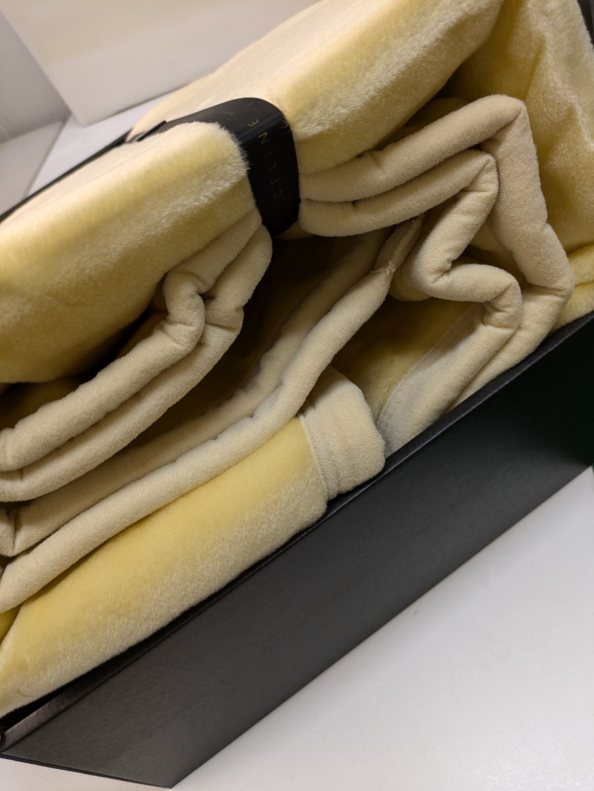 CELINE セリーヌ　ウール入りアクリル毛布　ベージュ 東京西川／CELINE(セリーヌ) 毛布 ミンクタッチ アクリル毛布 アクリル