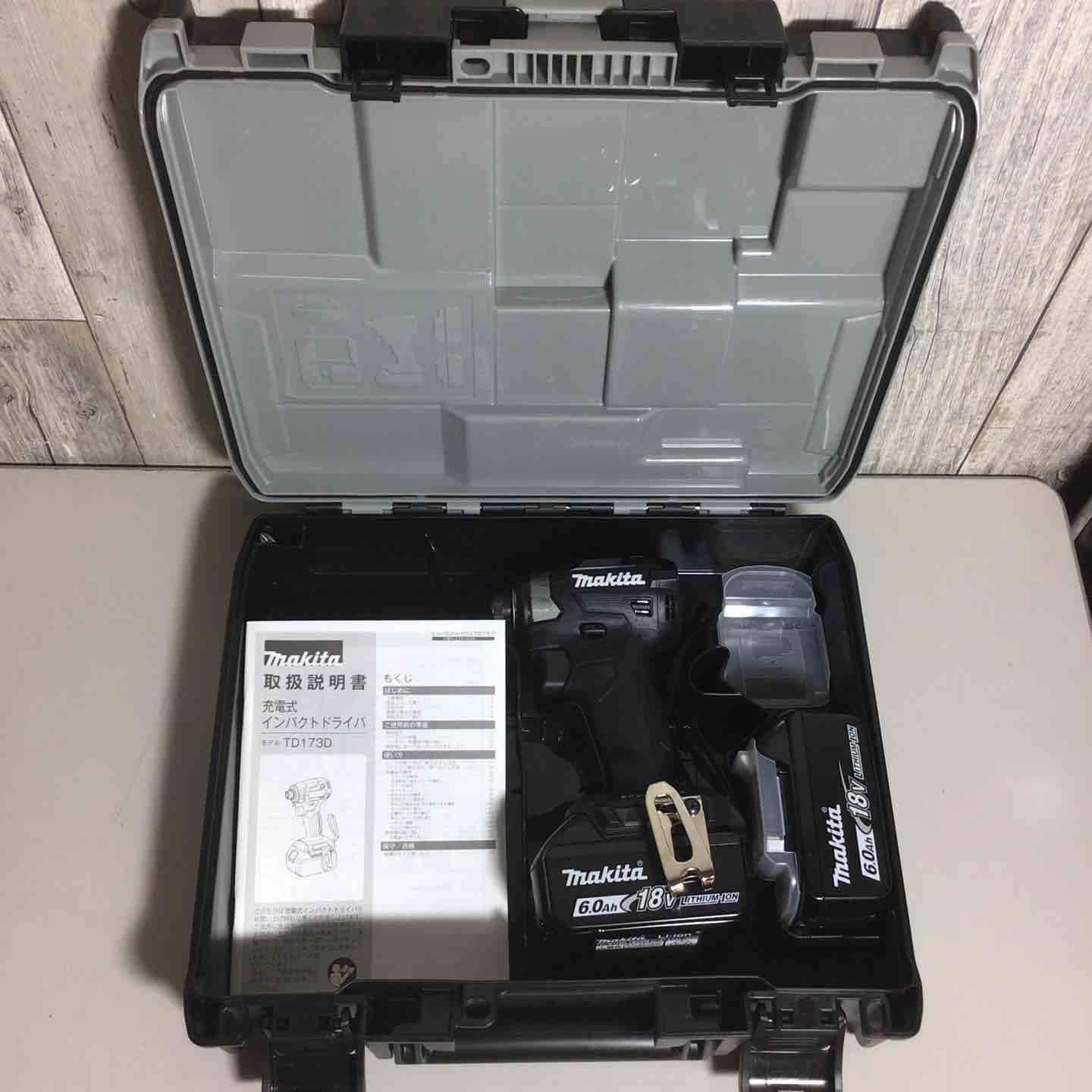 バッテリー 付 マキタ makita コードレス インパクトドライバー インパクト ブラック 黒 充電式