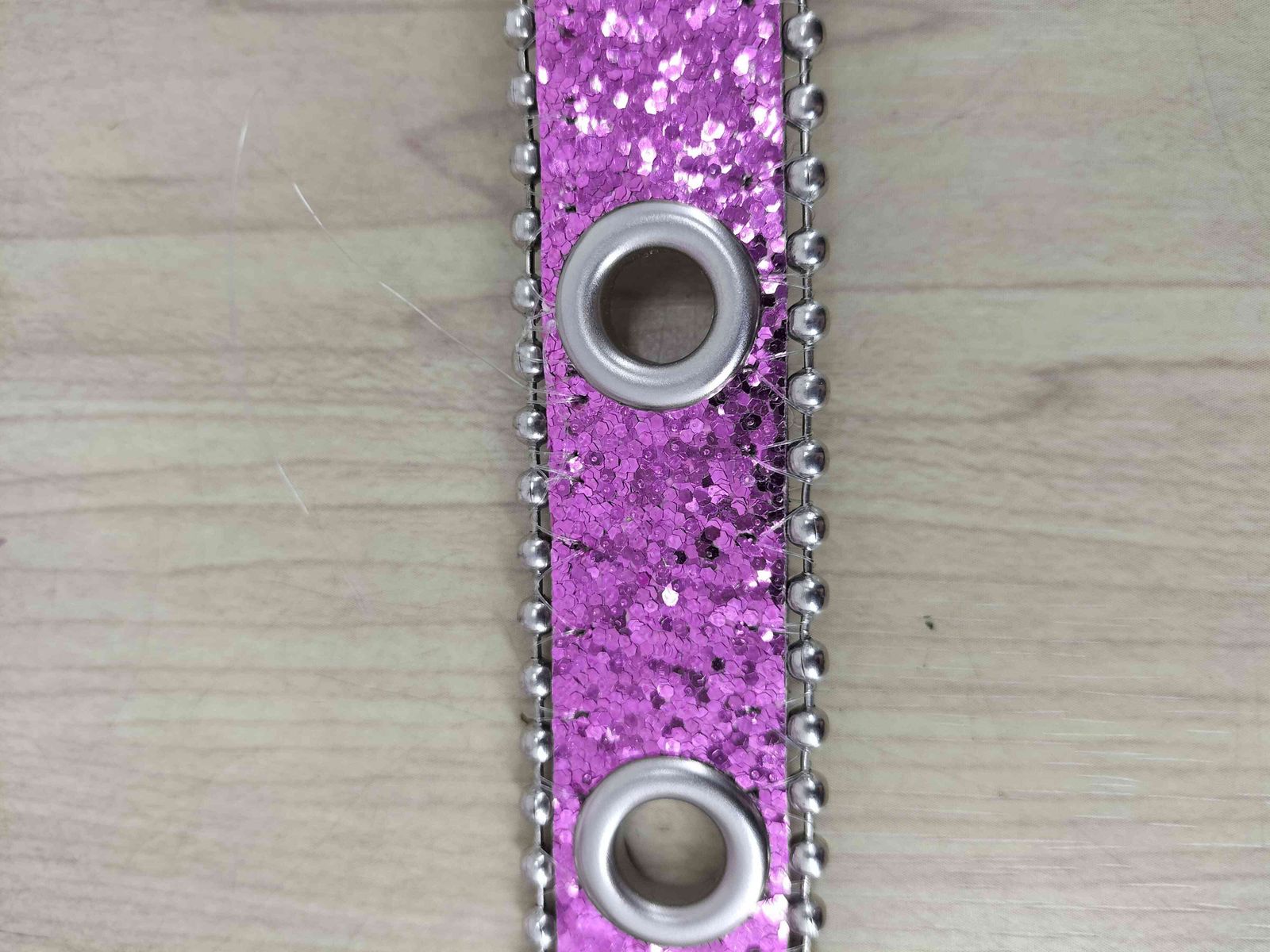 極美品 DIESEL ディーゼル グリッター Dロゴ ベルト シルバー ラメ