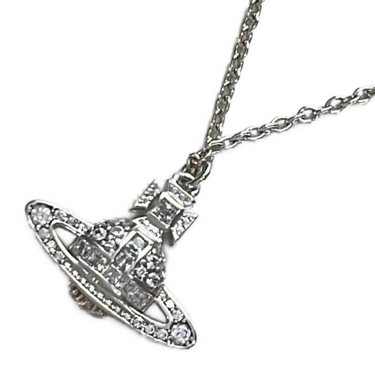 VivienneWestwood ヴィヴィアンウエストウッド ネックレス シルバー×クリア オーブ