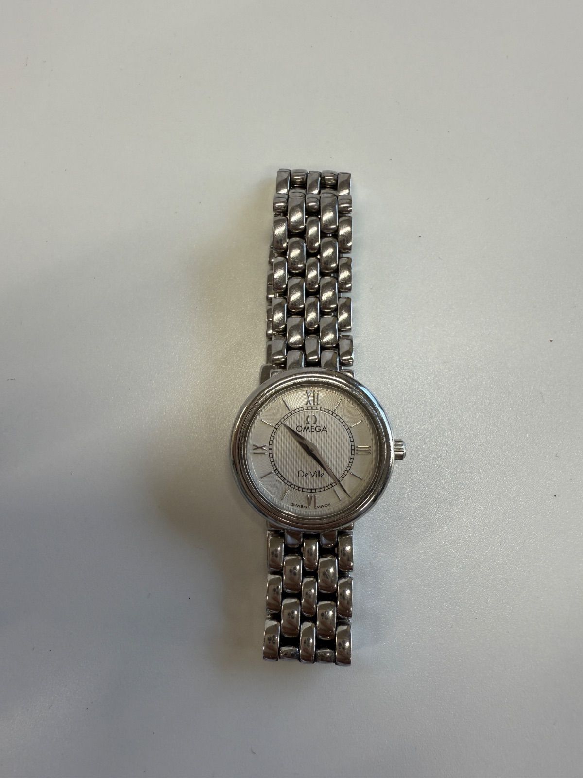 a1 美品 OMEGA オメガ デヴィル デビル 腕時計 クォーツ 2針 ローマン