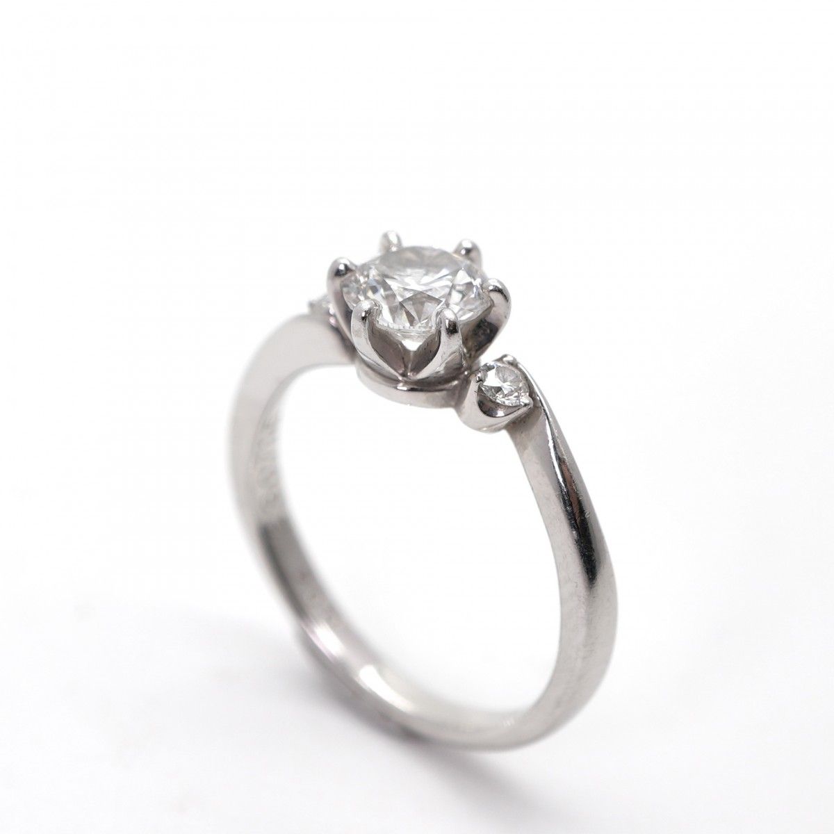 ブリリアンスプラス ダイヤモンド サイドストーン リング ミュゼット 指輪 Pt 950 シルバー 婚約指輪 プラチナ