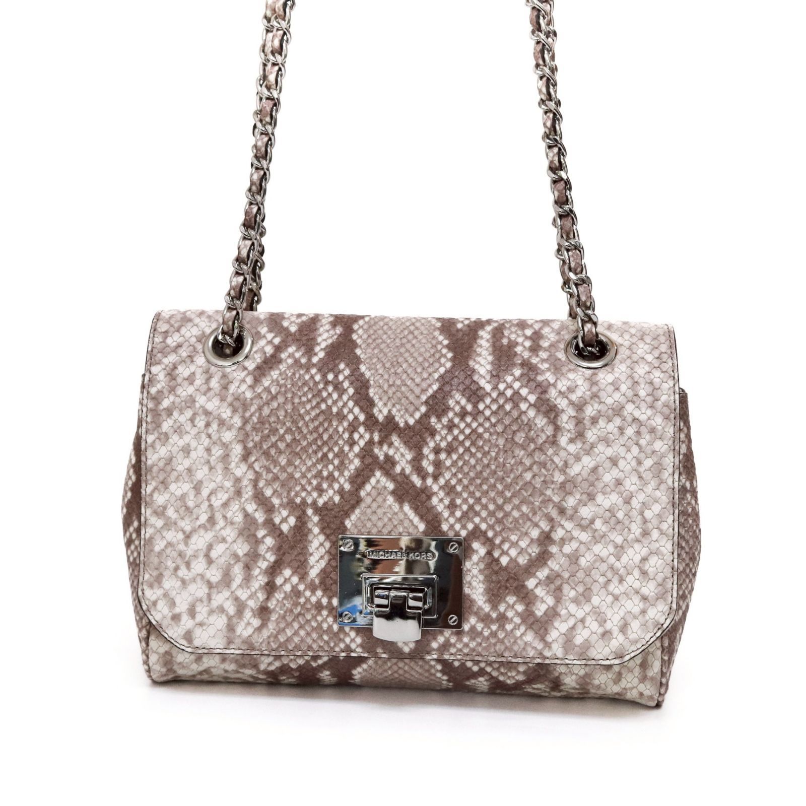 Michael Kors パイソン風ショルダーバッグ マイケル・コース パイソン