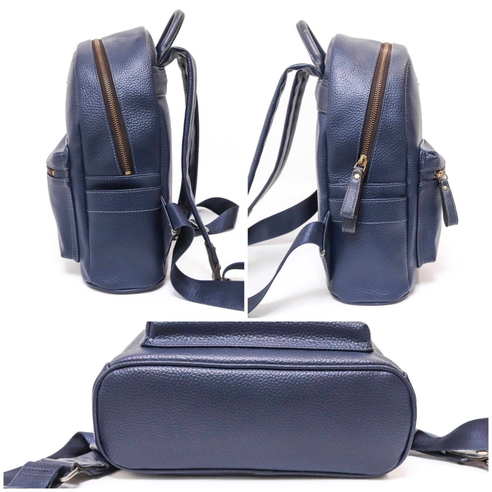サマンサタバサ リュック バックパック ネイビー 紺 Navy フェイク 
