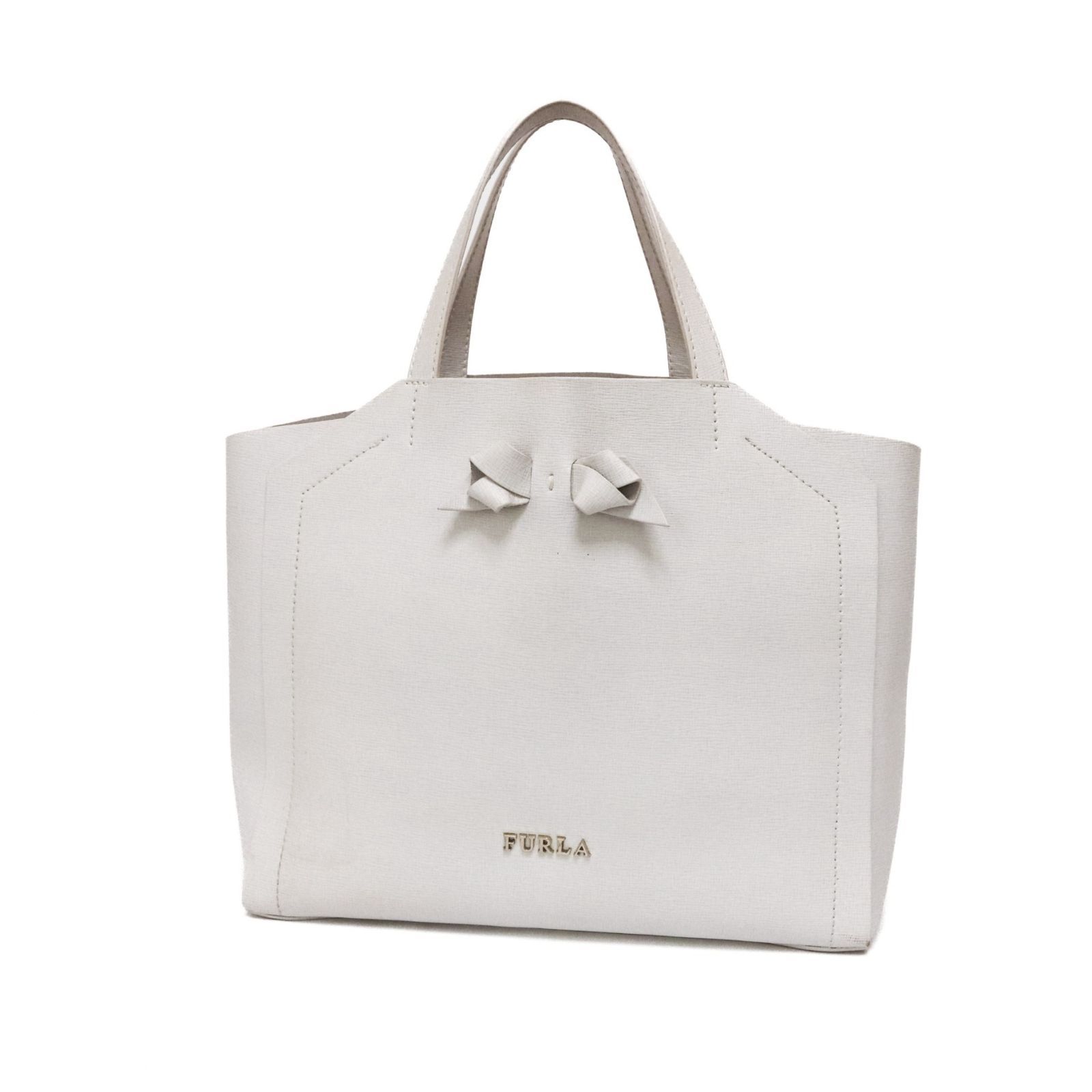 フルラ ハンドバッグ ミニトート サリー 白 ホワイト White レザー 本 