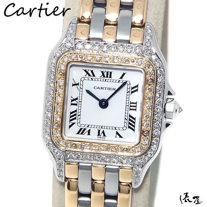 カルティエ K18×SS パンテール SM 3ROW 極美品 ダイヤ ヴィンテージ レディース 時計 Cartier 楽天市場】【極美品】カルティエ パンテール SM 3ROW 【K18×SS