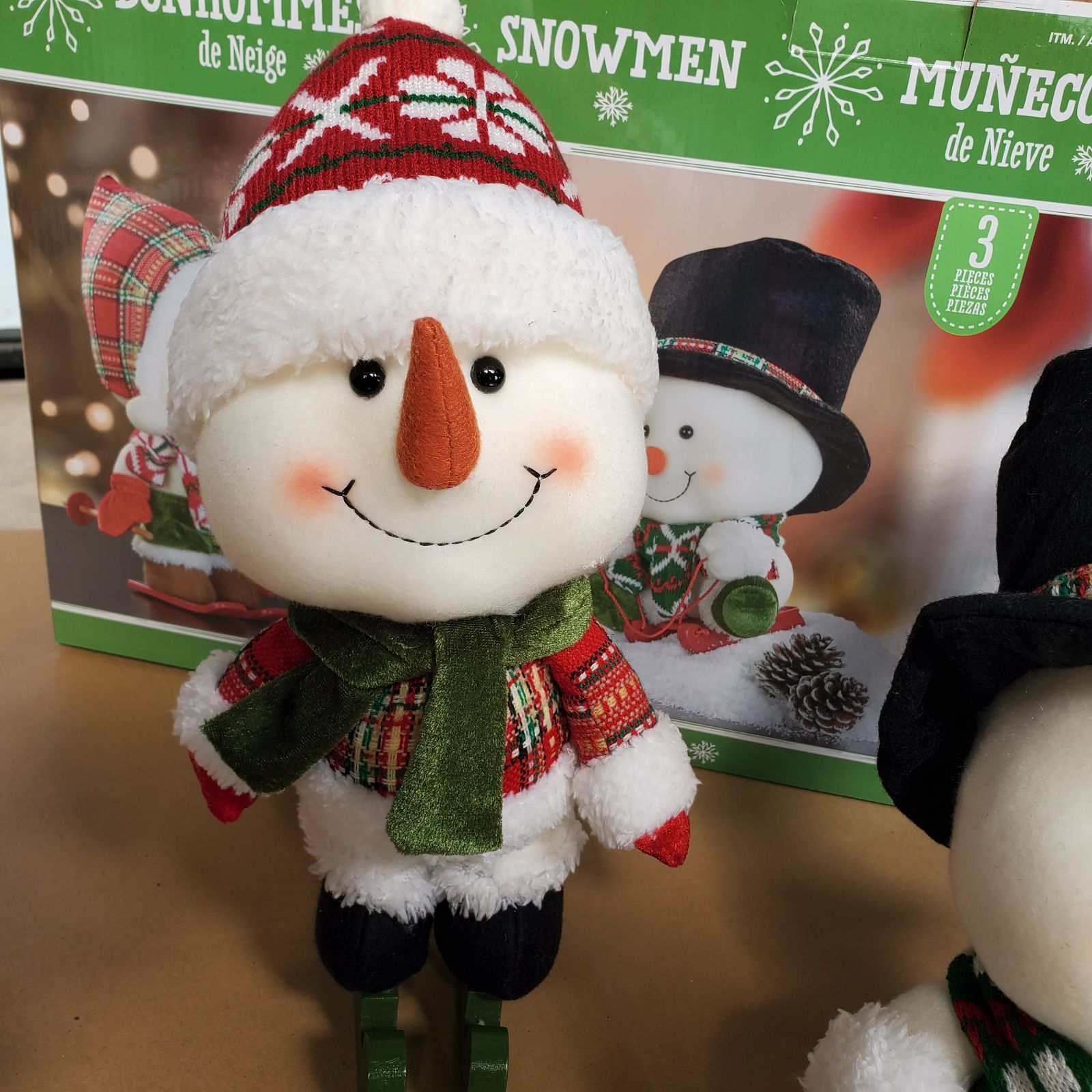 新品】スノーマン 3個セット ぬいぐるみ Costco コストコインテリア
