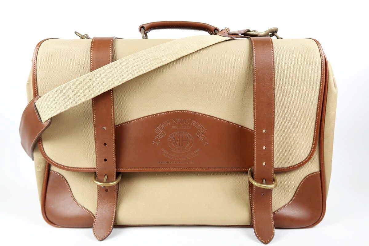 美品】GHURKA グルカ NO66 ショルダー ハンドバッグ 旅行鞄 キャンバス