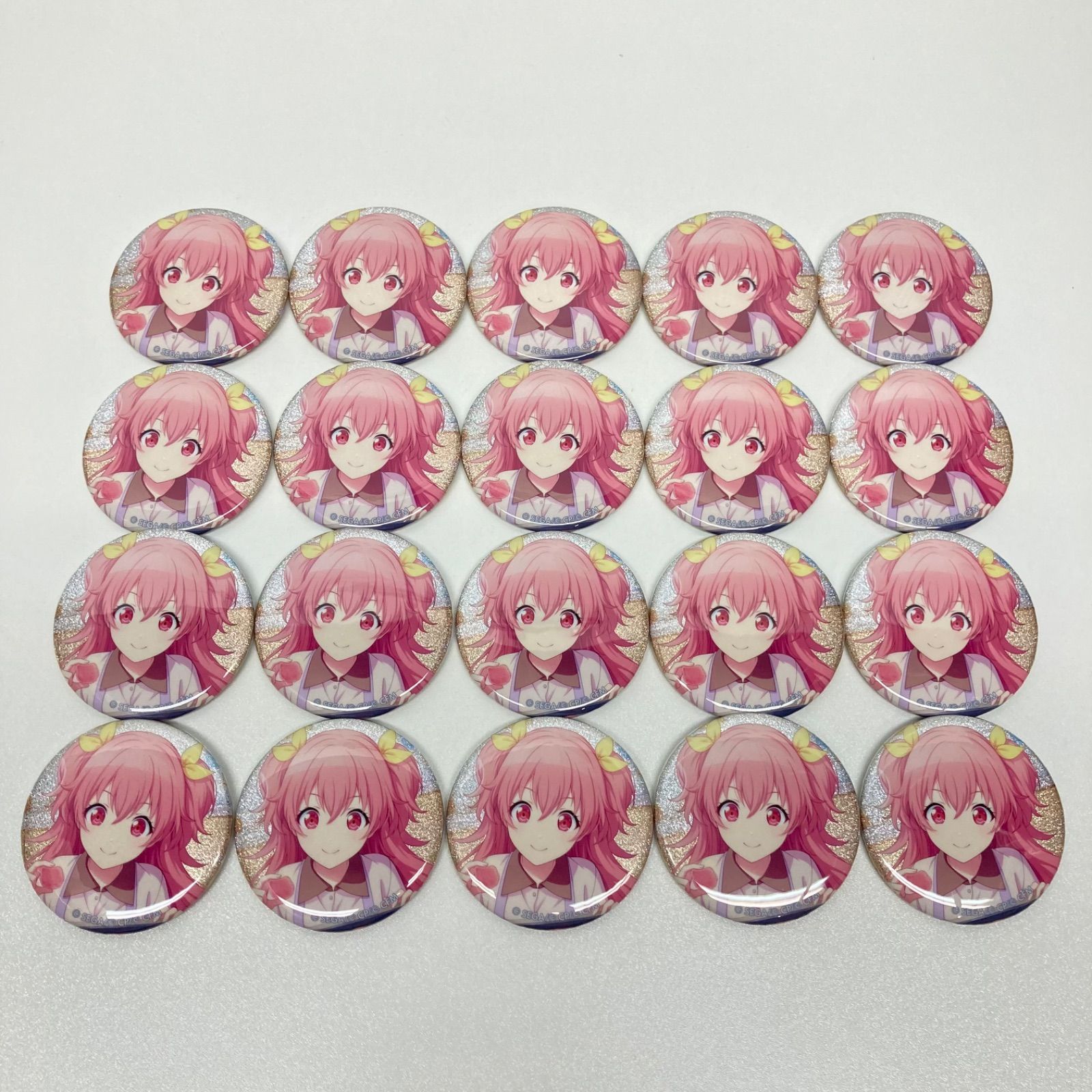 プロセカ 桃井愛莉 グリッター缶バッジ 42C 20個セット プロセカ 桃井