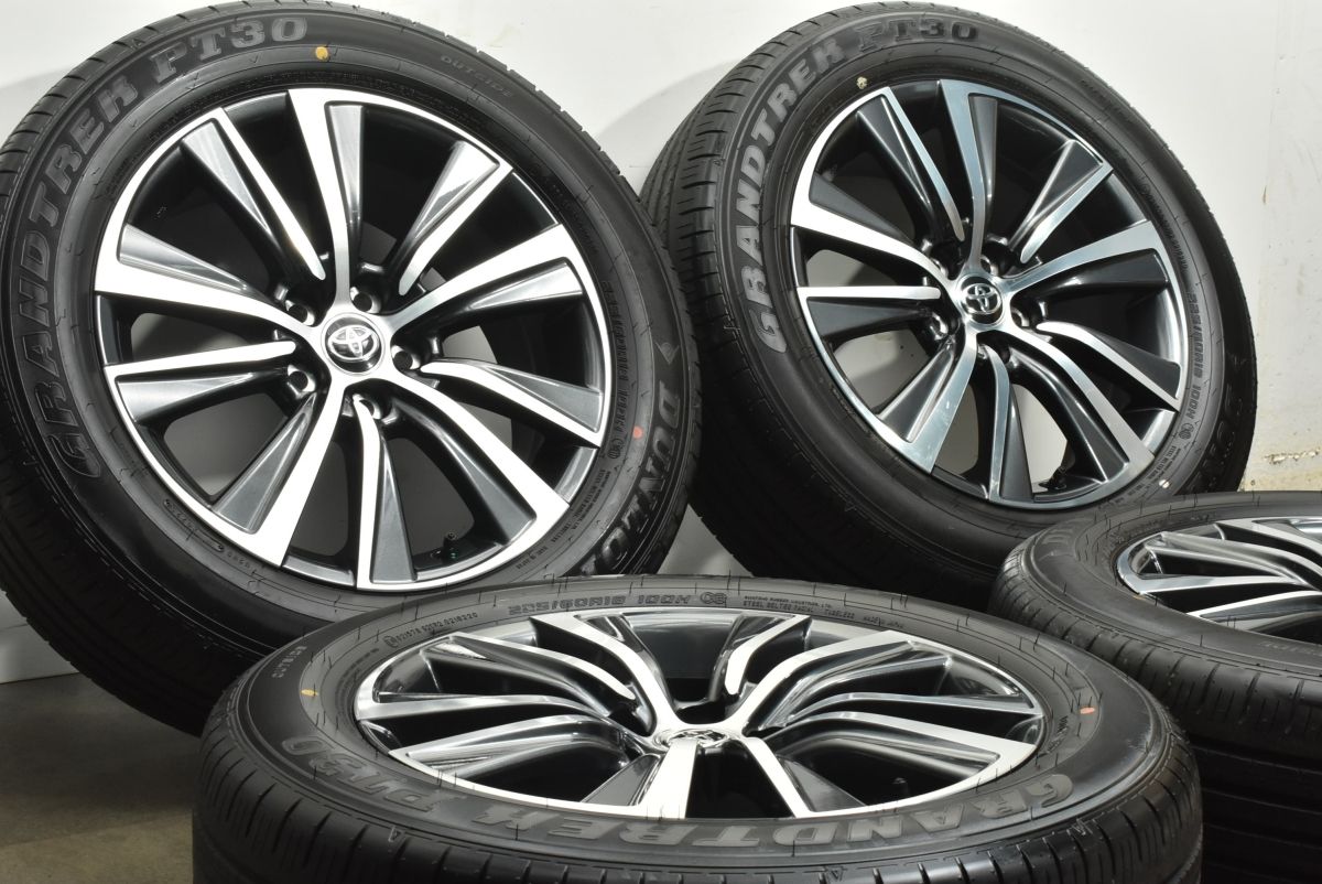 製 新車外し品 トヨタ 80 ハリアー G 18 in 7 J 35 PCD 114 3 ダンロップ グラントレック PT 30 225 60 R RAV 4 ヴァンガード