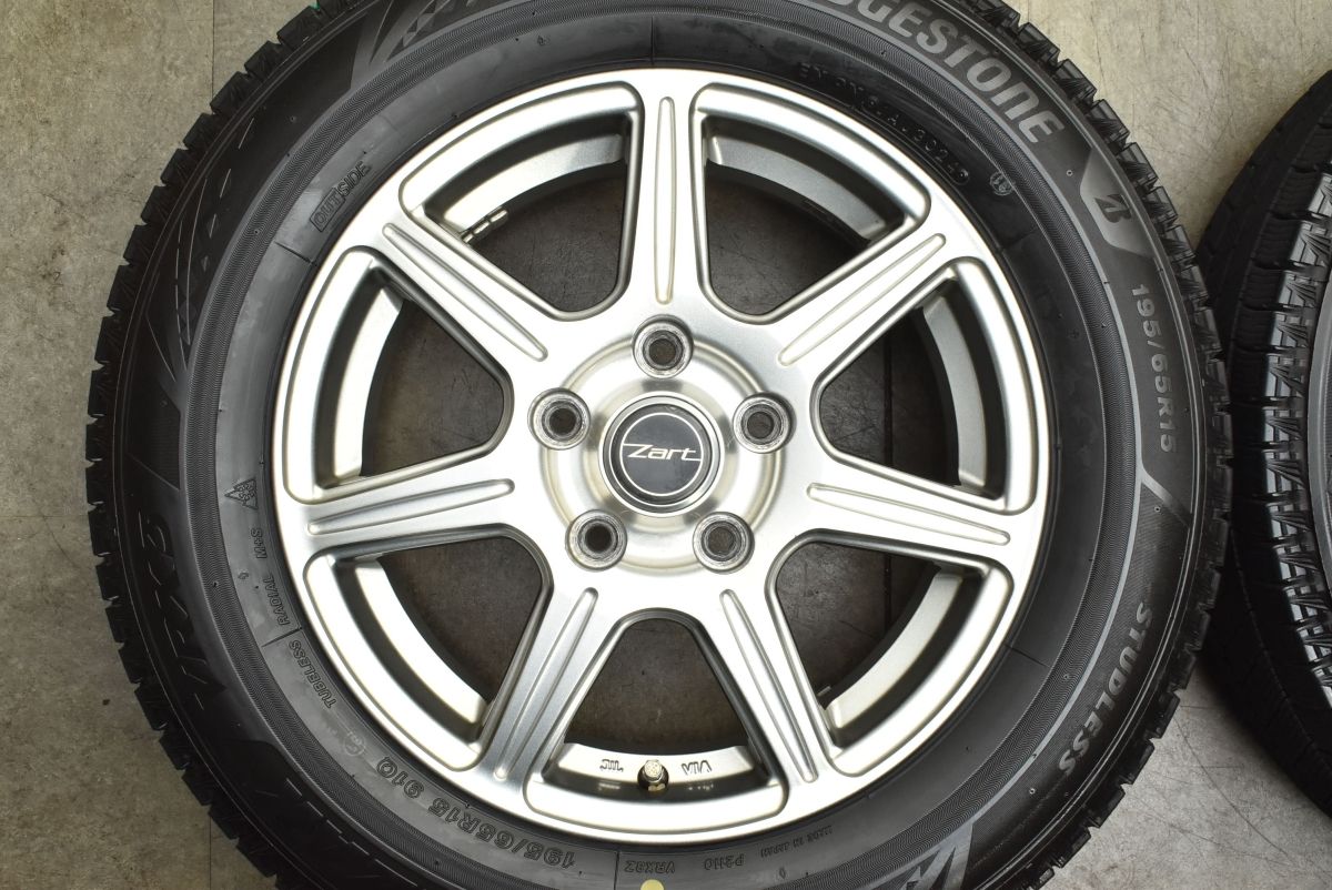 製 バリ溝 ZART 15 in 6 J 53 PCD 114 3 ブリヂストン ブリザック VRX 195 65 R ノア ヴォクシー ステップワゴン アクセラ