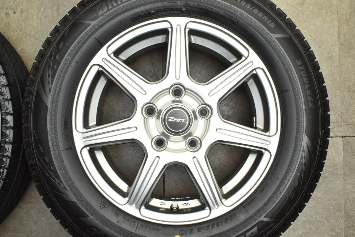  製 バリ溝 ZART 15 in 6 J 53 PCD 114 3 ブリヂストン ブリザック VRX 195 65 R ノア ヴォクシー ステップワゴン アクセラ 15インチ タイヤ ホイールセット