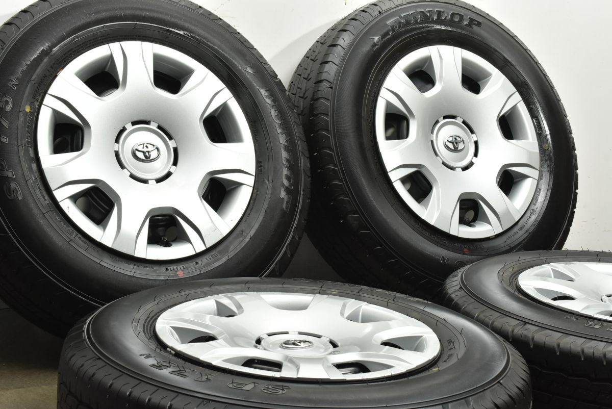 超バリ溝 トヨタ 200 ハイエース 15 in 6 J 35 PCD 139 7 ダンロップ SP 175 N 195 80 R LT レジアスエース ワイド スーパーGL バン