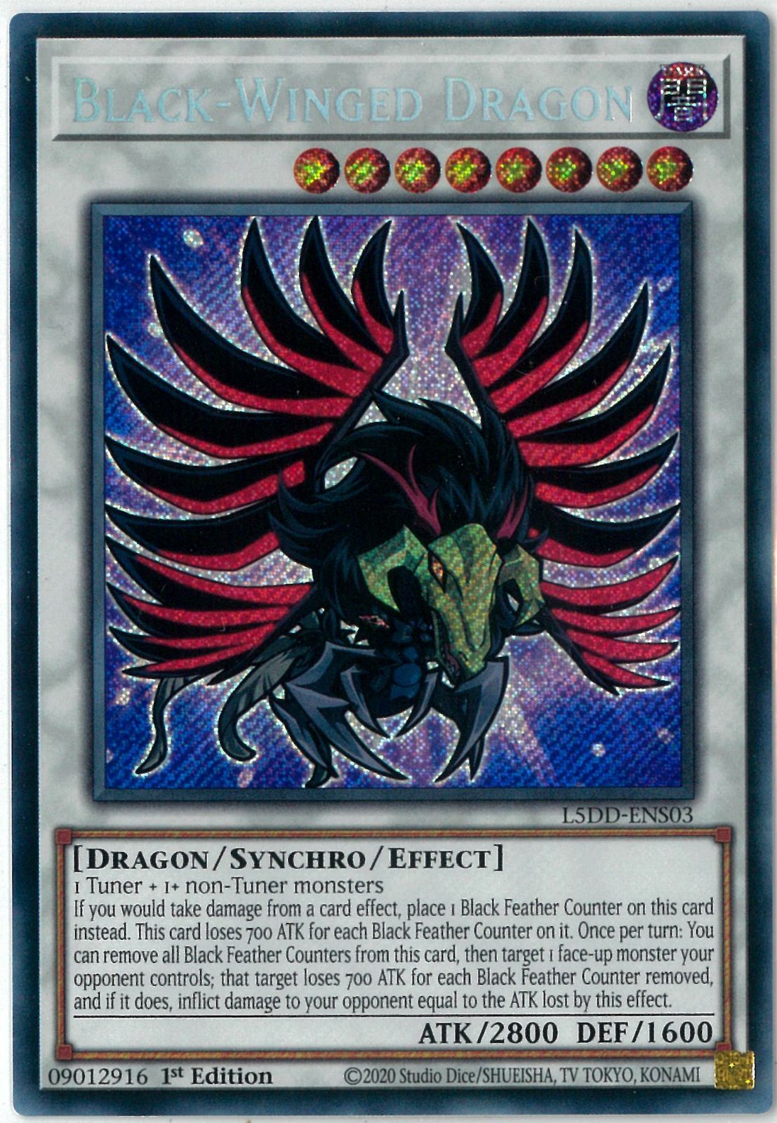 遊戯王/英語版/EU版/ブラックフェザー・ドラゴン/Black-Winged Dragon