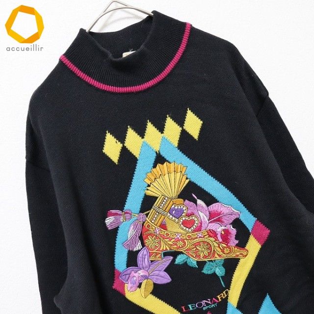 レオナール スポーツ LEONARD SPORTS ヴィンテージ ニット セーター