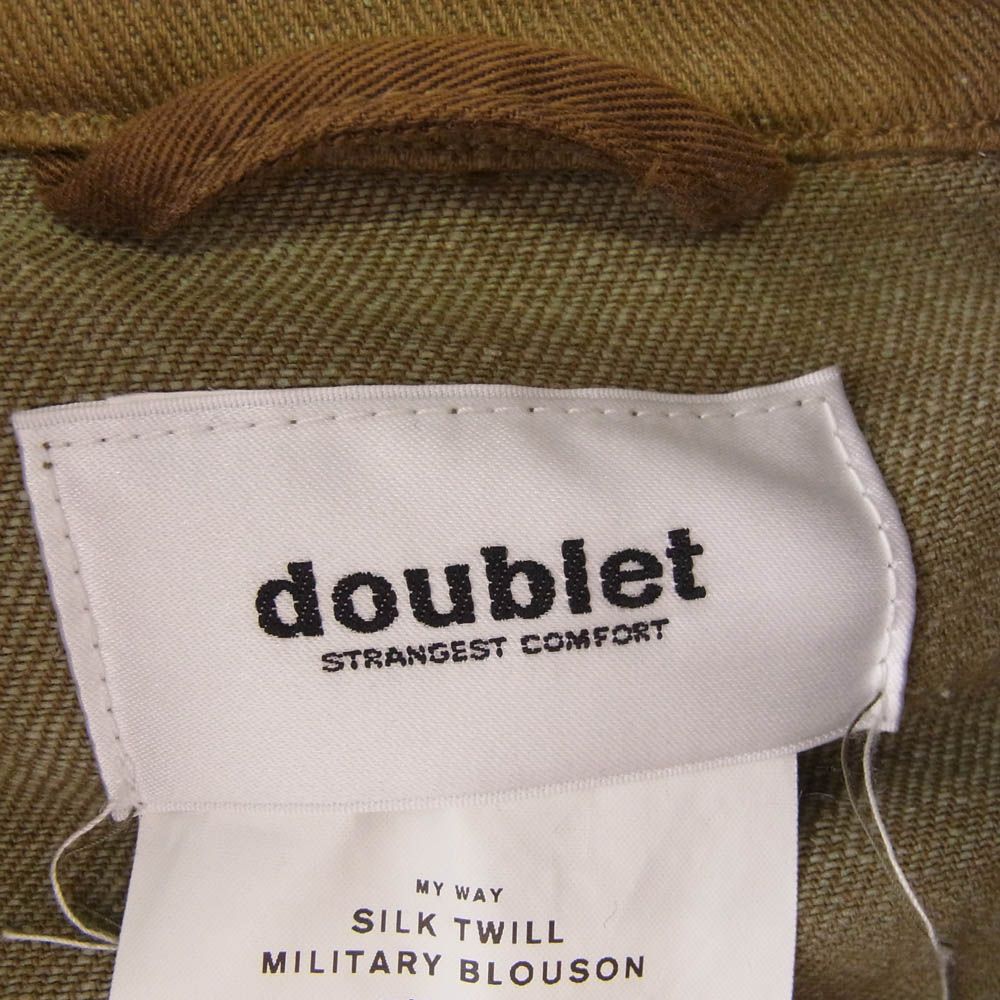 doublet ダブレット 22SS 22SS15BL134 SILK TWILL MILITARY BLOUSON