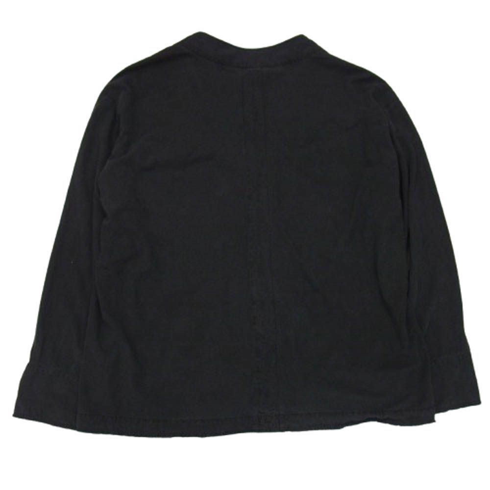 ANCELLM アンセルム ANC-SH29 SILK SUEDE COLLARLESS JACKET シルク