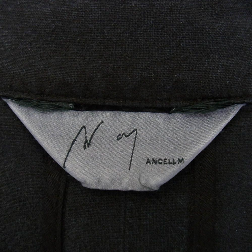 ANCELLM アンセルム ANC-SH29 SILK SUEDE COLLARLESS JACKET シルク