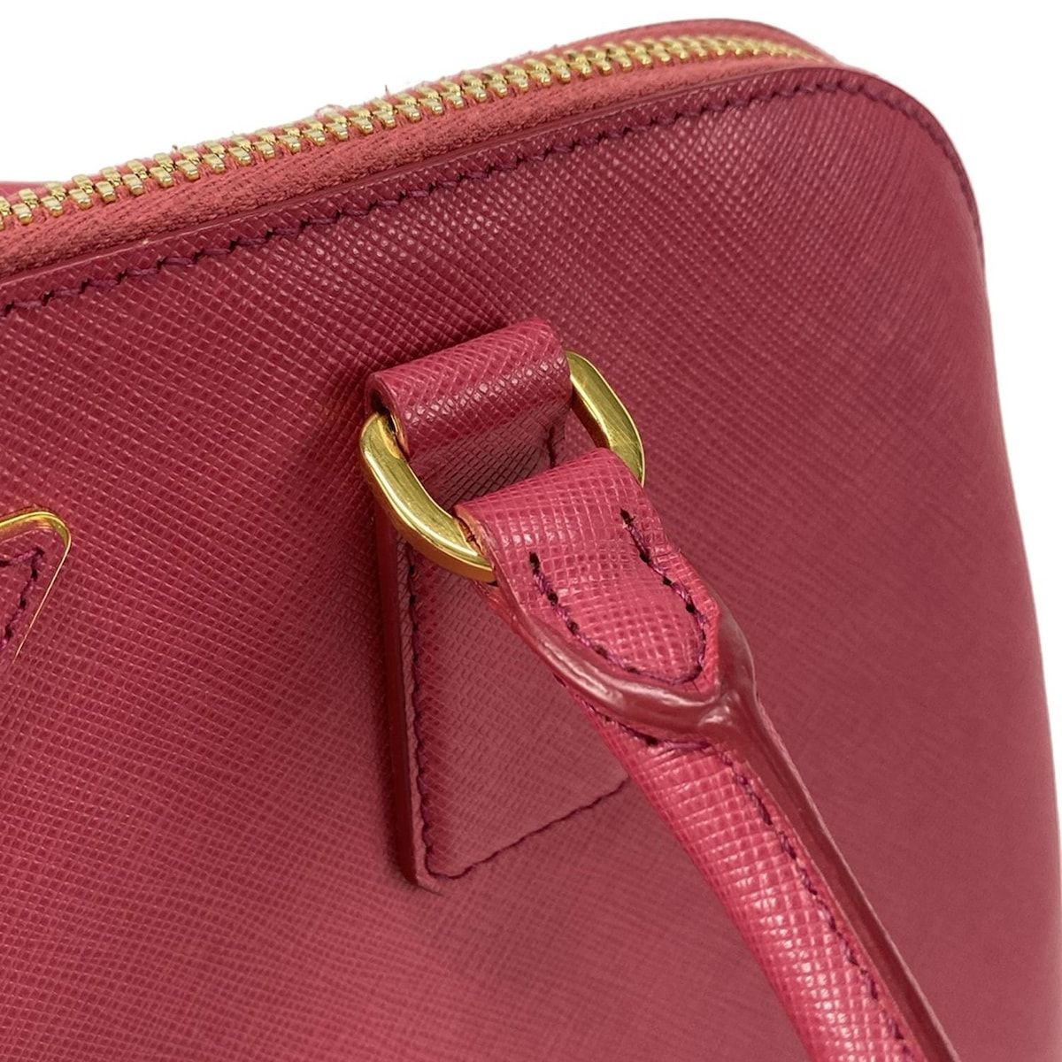  PRADA プラダ ハンドバッグ プロムナード BL 0837 ピンク レザー ハンドバッグ バッグ