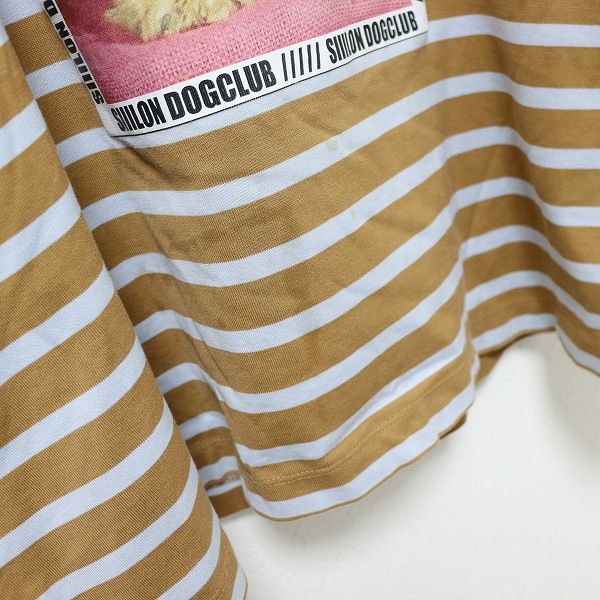 シーロン SIIILON トップス カットソー ロンT 犬柄 ボーダー ロゴ