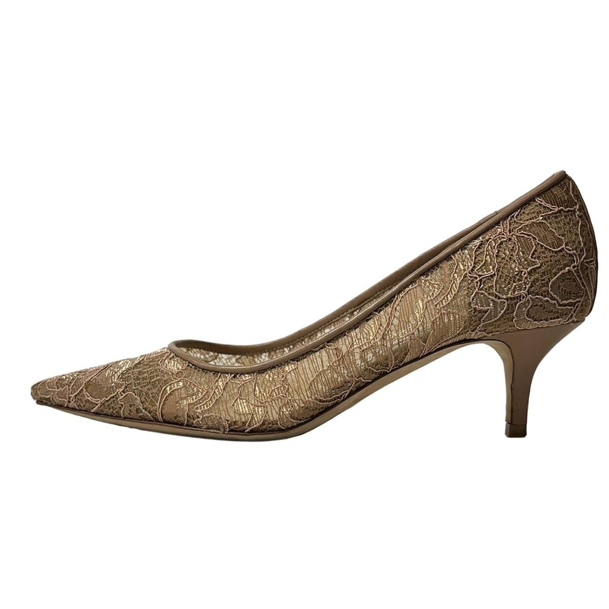 JIMMY CHOO(ジミーチュウ) パンプス 36 1/2 レディース ピンクベージュ